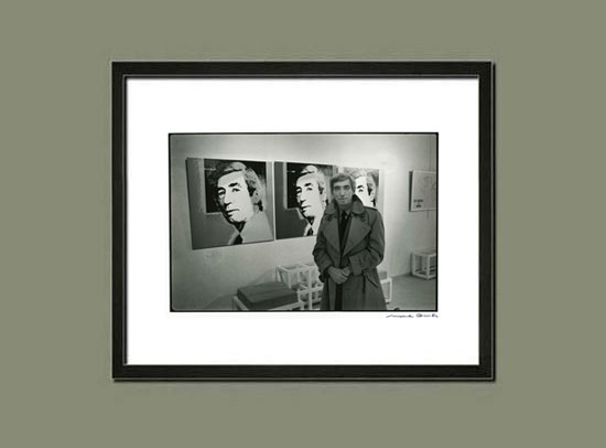 Hergé et les portraits d'Andy Warhol, par Michel Giniès - Suggestion d'encadrement du tirage original, signé et numéroté.