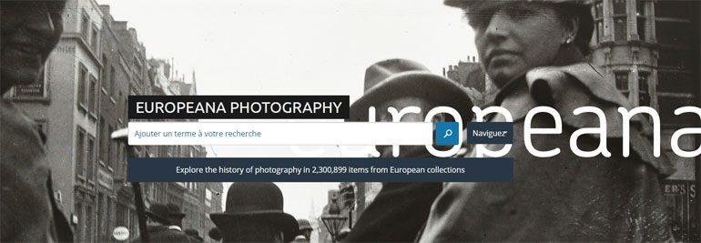 Europeana Photography, page d'accueil