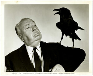 Alfred Hitchcock, portrait par Robert Coburn pour "Les oiseaux", 1963 - Tirage argentique d'époque - Photo Memory