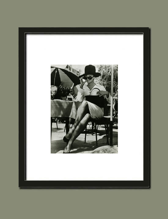 Sophia Loren alias Judith, par Bob Penn - Suggestion d'encadrement de la photographie