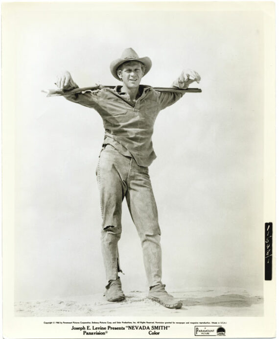 Nevada Smith : Steve McQueen dans la peau du cowboy Max Sand - Tirage argentique d'époque - Photo Memory