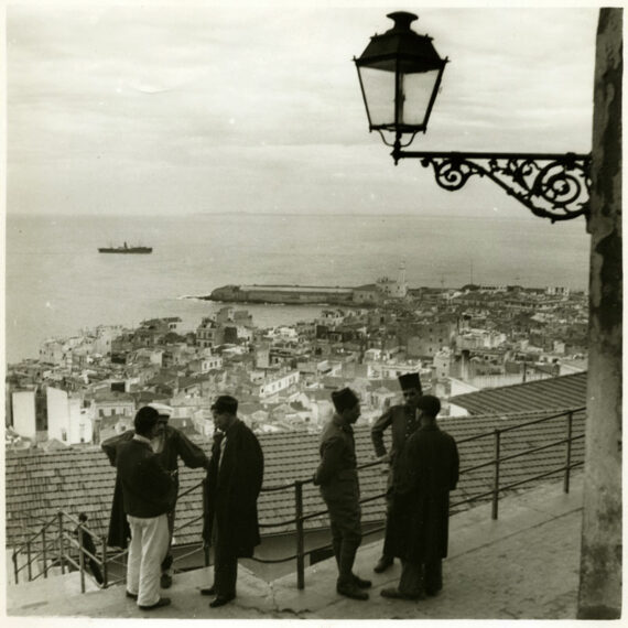Alger des années 30 : vue sur la Casbah et le Port, par le photographe Grün - Tirage argentique d'époque - Photo Memory