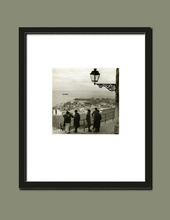 Alger des années 30 : vue sur la Casbah et le Port, par le photographe Grün - Suggestion d'encadrement