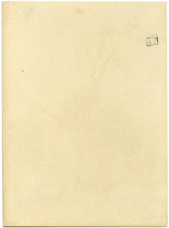 Chêne d'Abraham, photochrome P.Z. - Dos de l'épreuve avec timbre humide