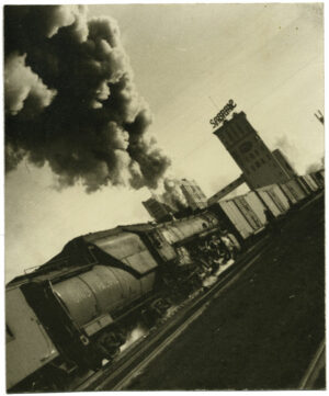 Le train de marchandises de l'Union Pacific, par Louis Thayer, c. 1935, Nouvelle vision - Photo Memory