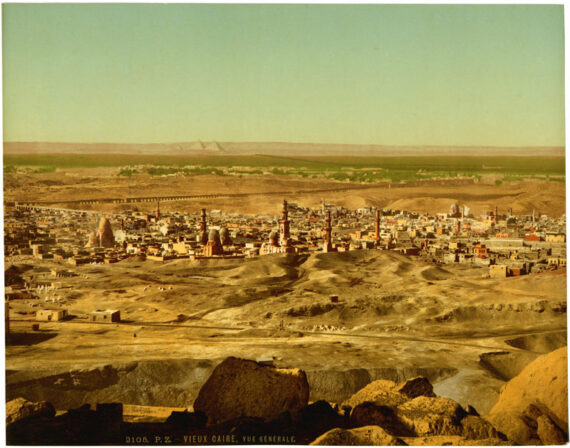 Vieux Caire : vue générale, photochrome P.Z. 2105, Egypte - Photo Memory