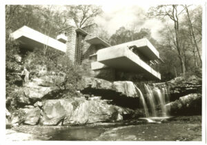 Fallingwater de Frank Lloyd Wright, ou la maison sur la cascade - Tirage R.C. 1990 - Photo Memory