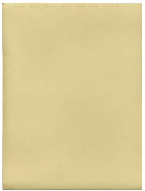 Hanoï : marchandes et leur palanche, Vietnam 1950 - Dos du tirage, papier cartoline.