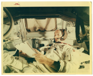 Michael Collins, à quelques jours de la mission Apollo 11 - Tirage vintage de la NASA S-69-38202 - Photo Memory