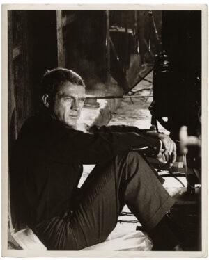 Kid of Cincinnati : Steve McQueen sur le plateau de tournage -Tirage argentique vintage - Photo Memory