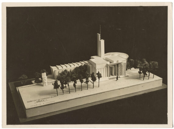 Pavillon du métal, exposition des Arts 1937 : photographie de la maquette - Tirage argentique d'époque - Photo Memory