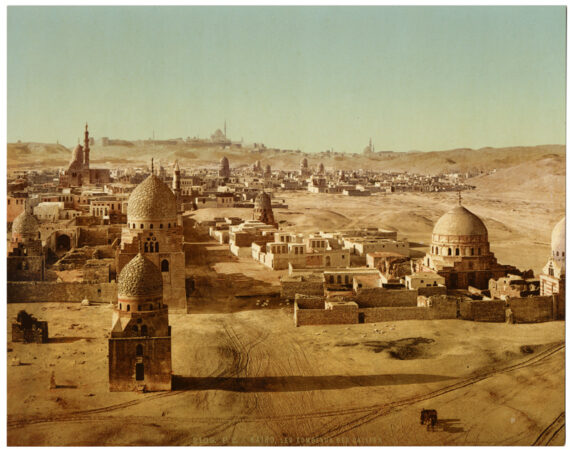 Les tombeaux des Califes, vue du Caire - Photochrome P.Z. 2109 - Photo Memory