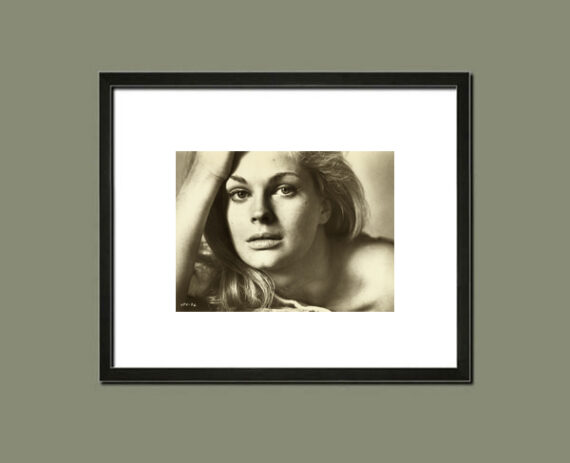 Candice Bergen, portrait pour Vivre pour vivre - Simulation d'encadrement du tirage d'époque, 1968