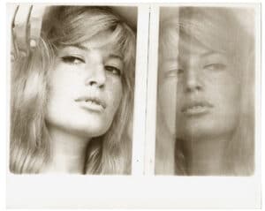 Monica Vitti, double portrait par Peter Basch - Tirage argentique d'époque, c. 1965 - Photo Memory