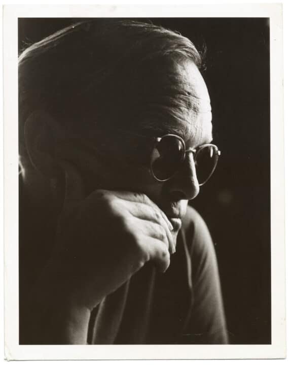 Truman Capote, portrait en clair obscur - Tirage argentique vintage, 1978 - Photo Memory