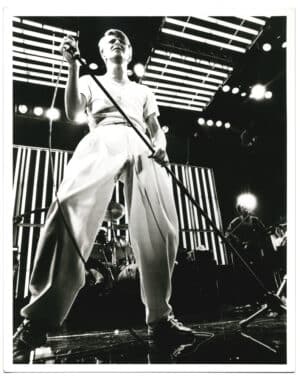 David Bowie en concert, Isolar II World Tour, 1978 - Tirage d'époque, diffusé pour la presse - Photo Memory