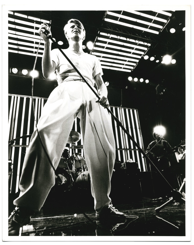 David Bowie en concert, Isolar II World Tour, 1978 - Tirage d'époque, diffusé pour la presse - Photo Memory