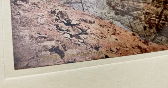 51182 Canon Diablo Arizona - Légende en lettres dorées sur photochrome D.P.C. d'époque, circa 1900
