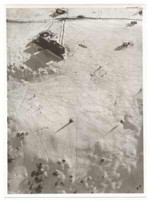 Col de Voza avant-guerre, vue aérienne vers 1935 - Tirage argentique vintage - Photo Memory